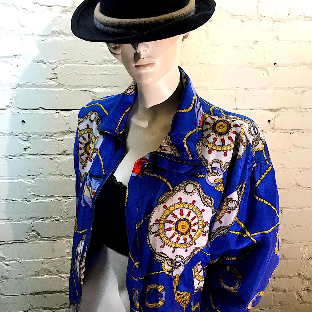 Silk Nautical Windbreaker